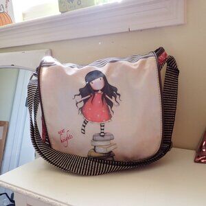 SANTORO Gorjuss  " New Heights " Bag Stripes Floral